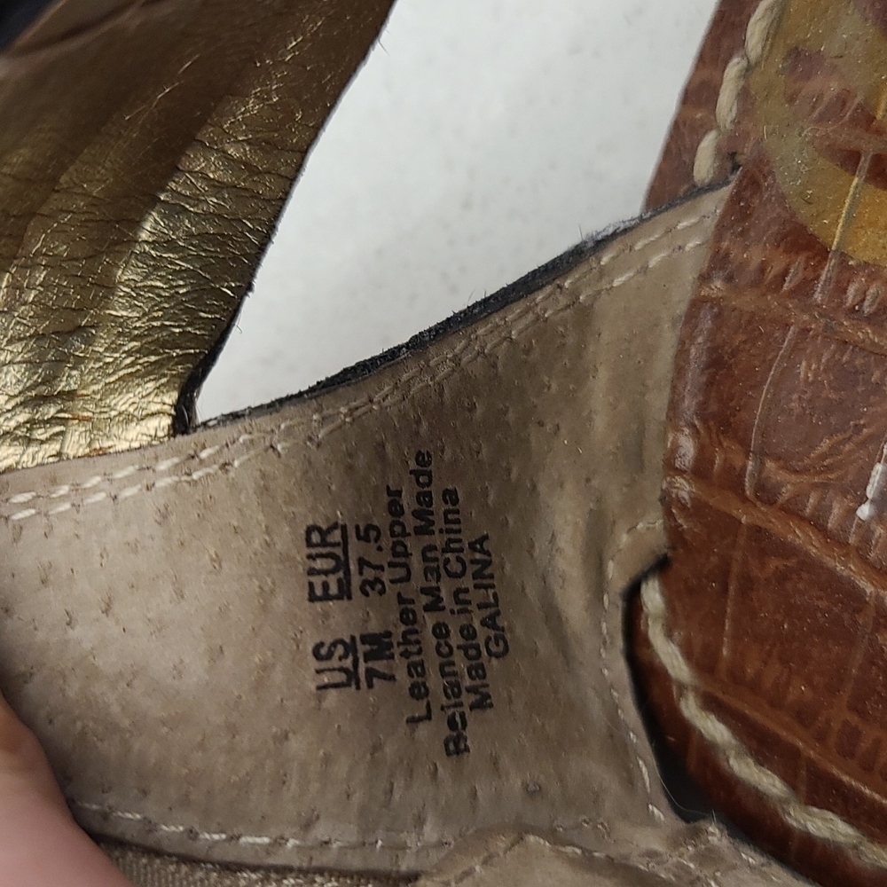 SAM Edelman leather sandals animal print  US 7 - Picture 3 of 7
